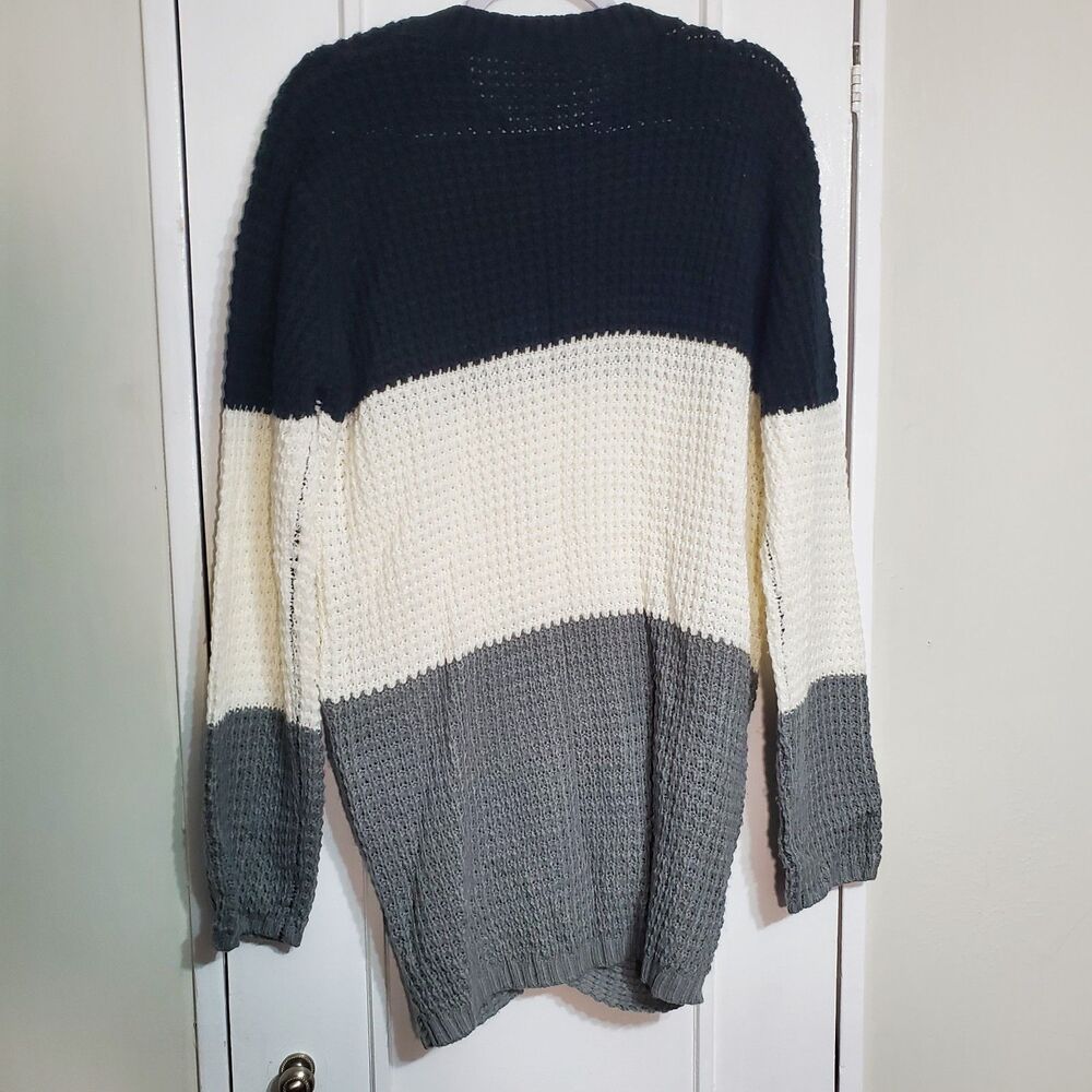 Color Block Pullover Sweater Casual Long Sleeve Crew Neck Size 1X-2X. SKU# A-134 - Picture 10 of 16